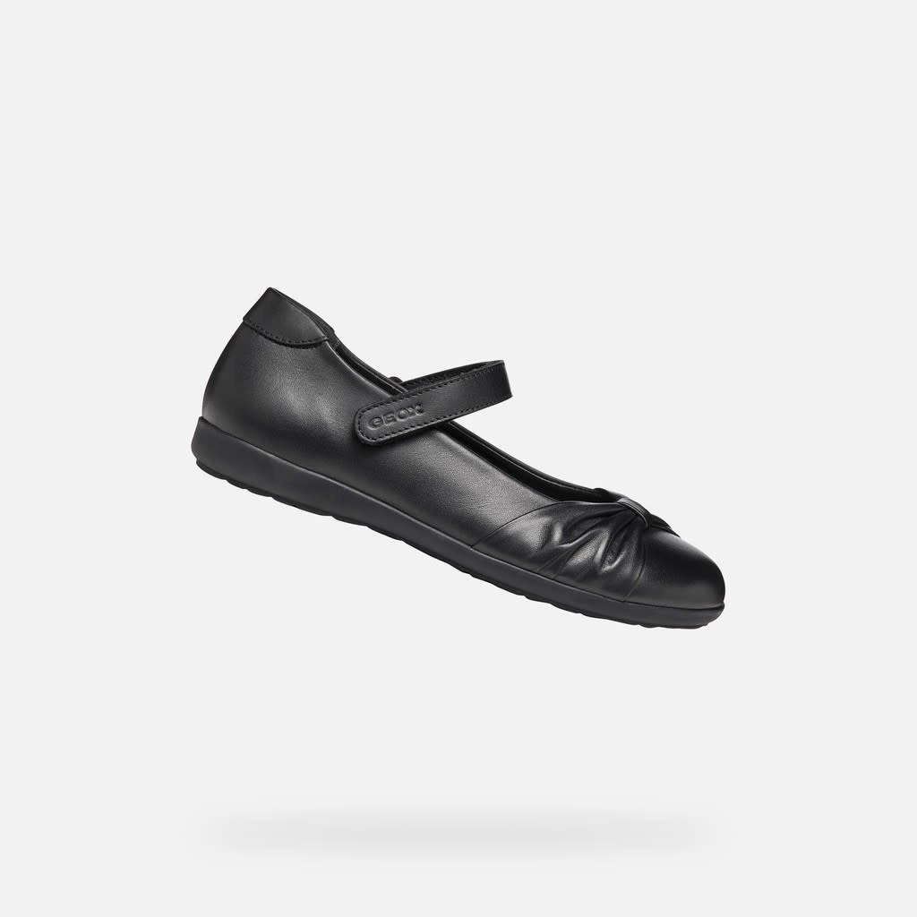 GEOX J IBERIDE F-SMO.LEA BLACK